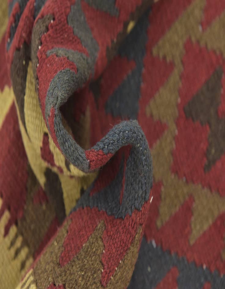 Detail image of 5' x 7' 9 Hand Woven Kilim Maymana Wool Rug