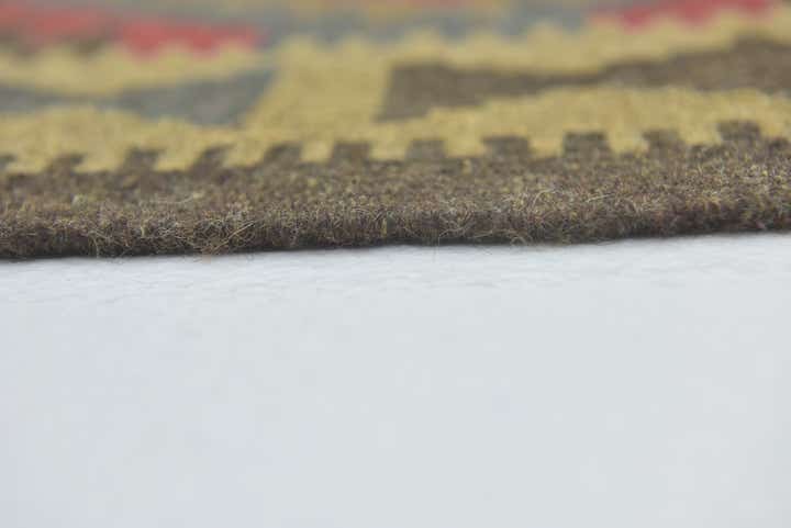 5' 3 x 8' 4 Hand Woven Kilim Maymana Wool Rug