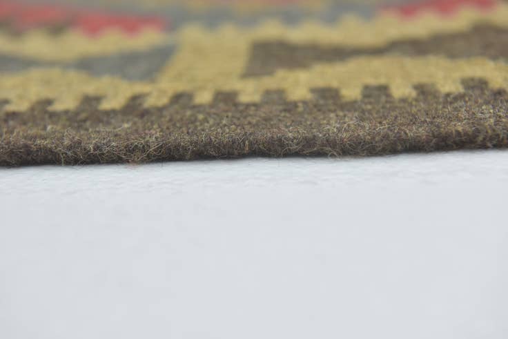 Detail image of 5' 3 x 8' 4 Hand Woven Kilim Maymana Wool Rug