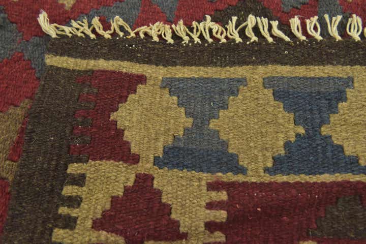 5' 3 x 8' Hand Woven Kilim Maymana Wool Rug