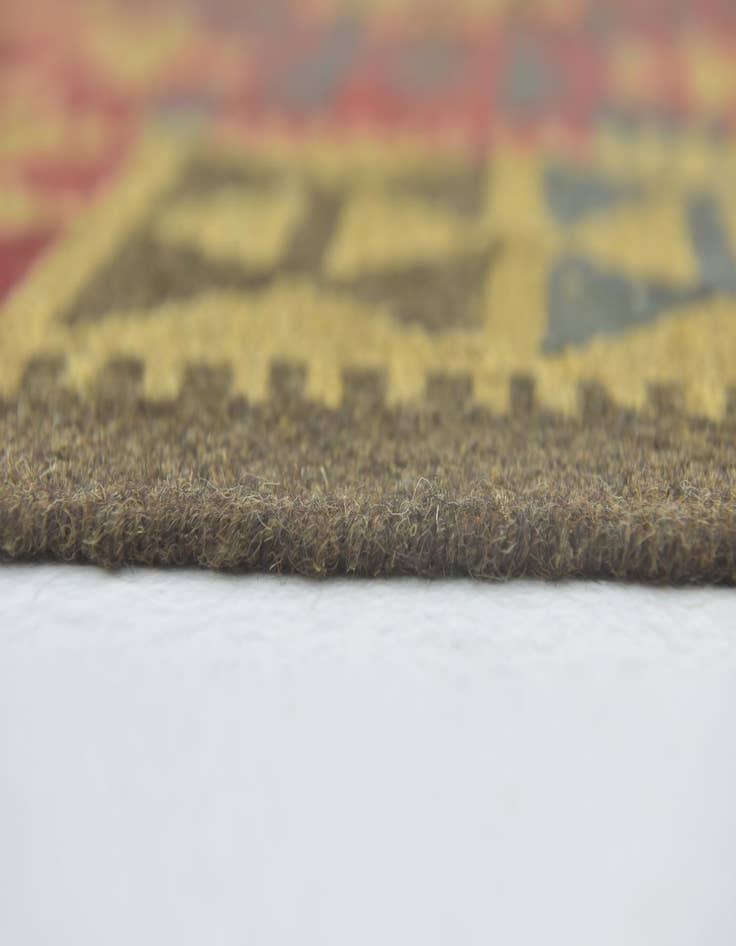 Detail image of 5' 4 x 8' 4 Hand Woven Kilim Maymana Wool Rug