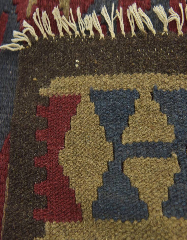 Detail image of 5' x 8' 2  Hand Woven Kilim Maymana Wool Rug