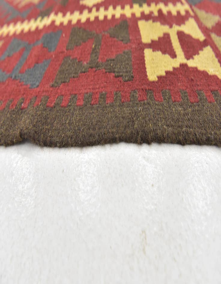 Detail image of 5' x 8' 2  Hand Woven Kilim Maymana Wool Rug