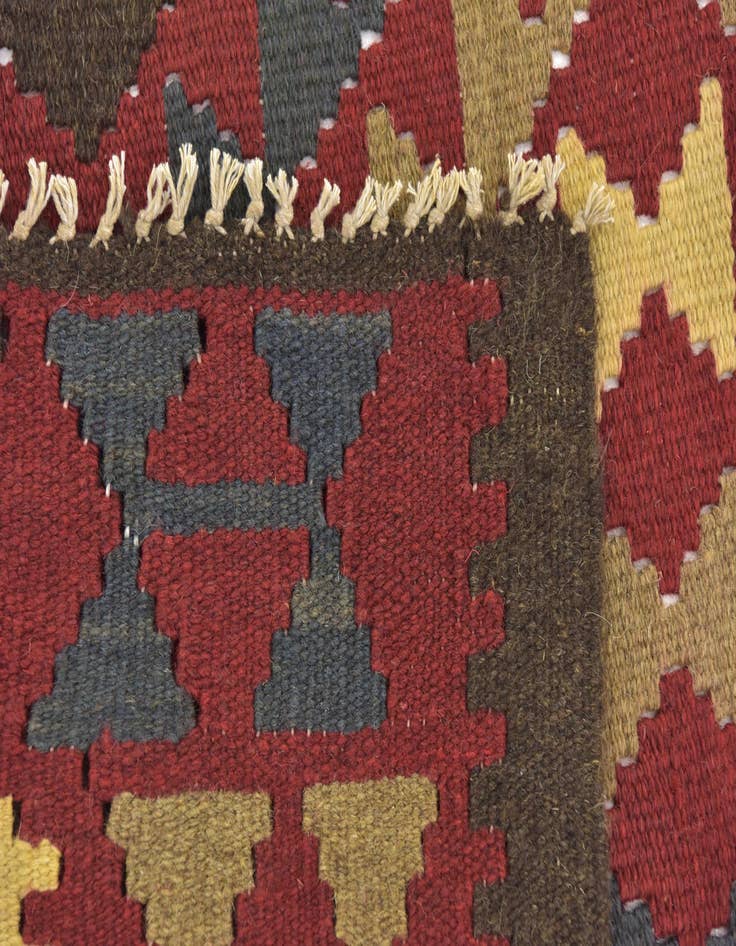 Detail image of 5' x 8' 2  Hand Woven Kilim Maymana Wool Rug