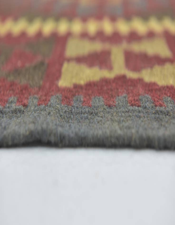 Detail image of 5' 2 x 8' 4  Hand Woven Kilim Maymana Wool Rug