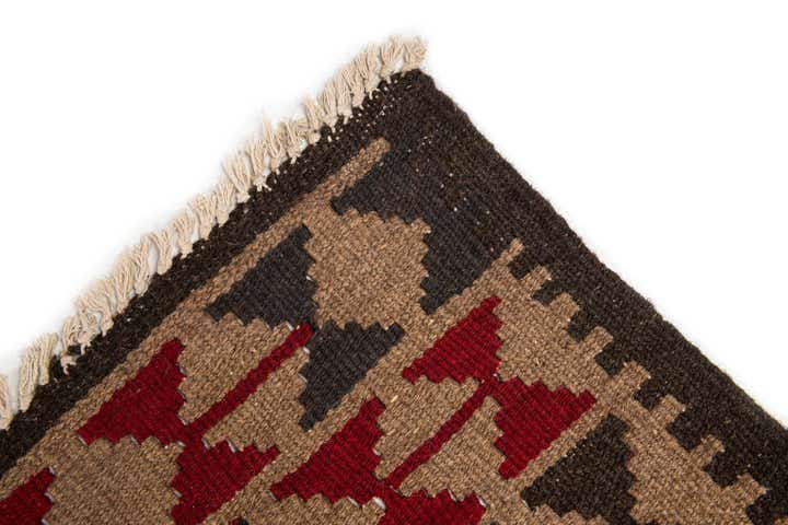 7' x 10' Hand Woven Kilim Maymana Wool Rug