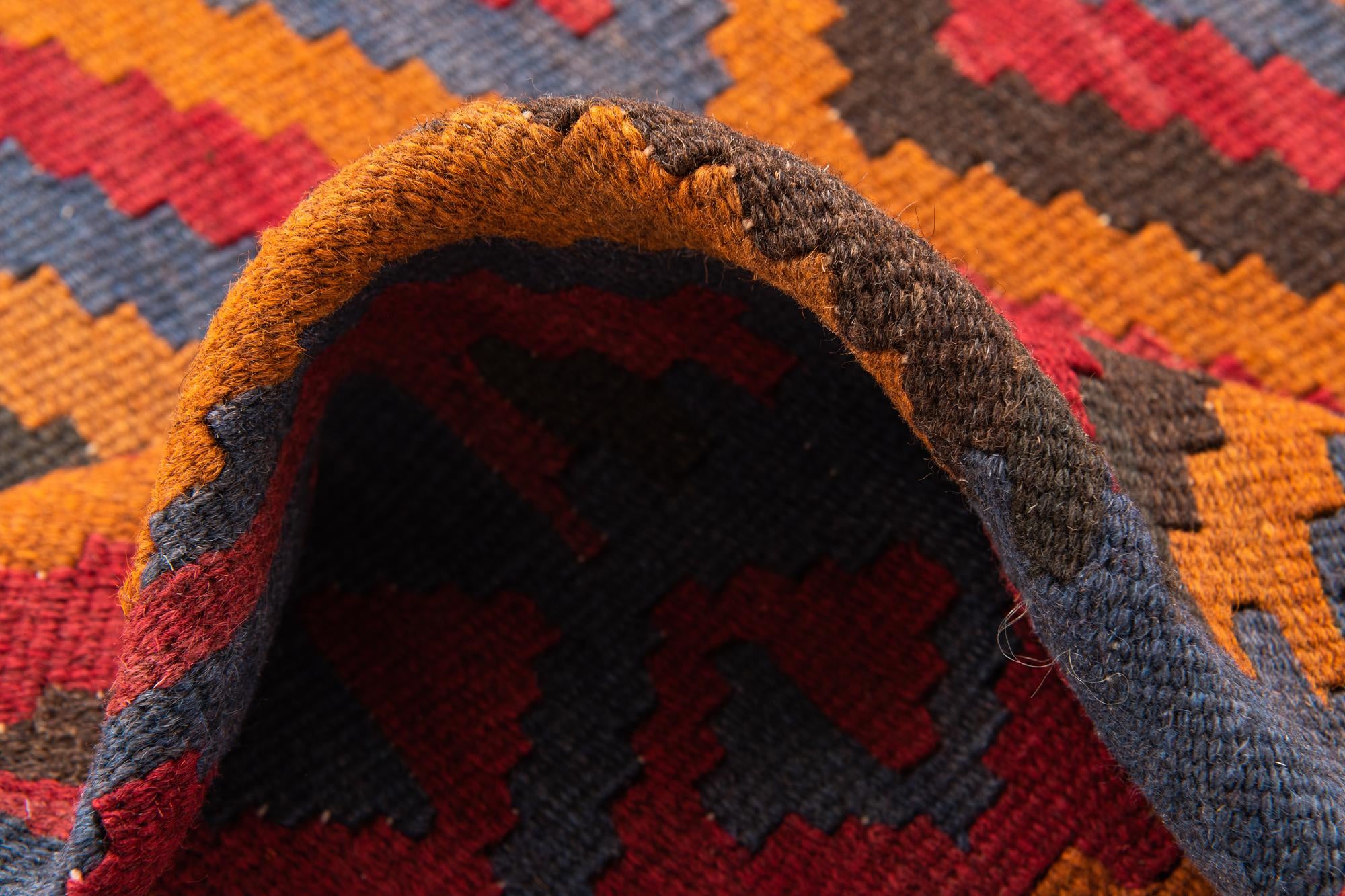 170cm x 240cm Hand Woven Kilim Maymana Wool Rug