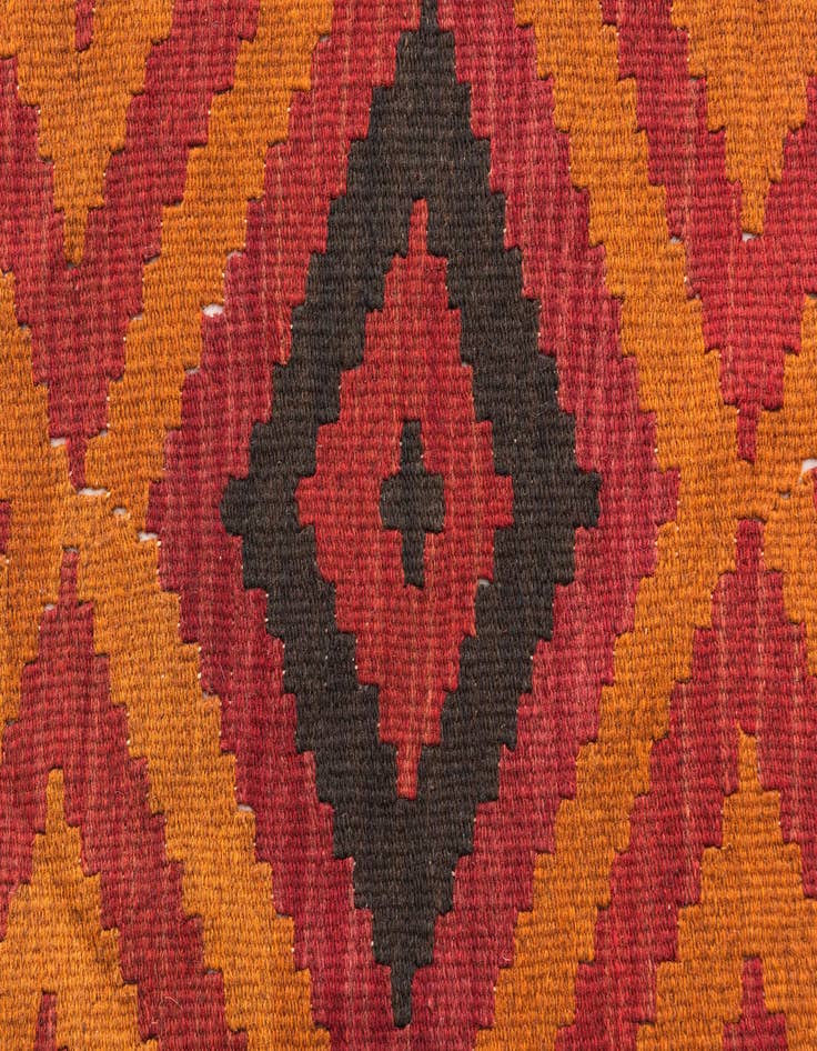 Detail image of 5' 4 x 7' 10  Hand Woven Kilim Maymana Wool Rug