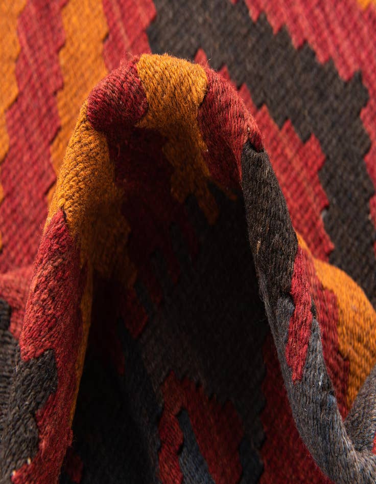 Detail image of 5' 4 x 7' 10  Hand Woven Kilim Maymana Wool Rug