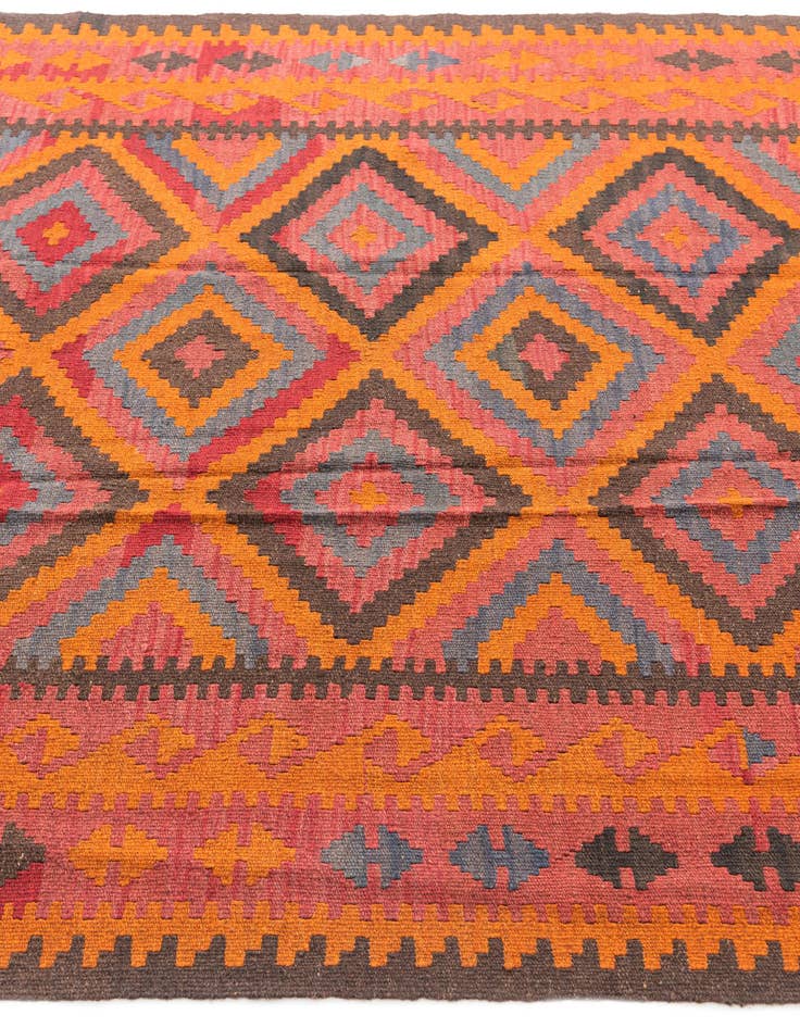 Detail image of 5' 8 x 7' 7  Hand Woven Kilim Maymana Wool Rug