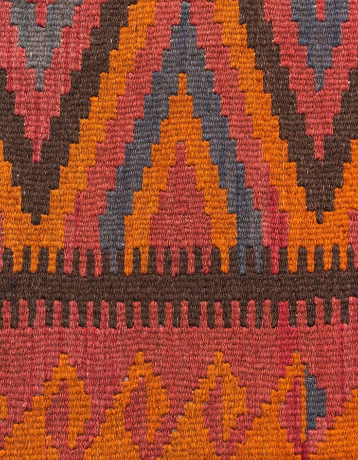 Detail image of 5' 8 x 7' 7  Hand Woven Kilim Maymana Wool Rug