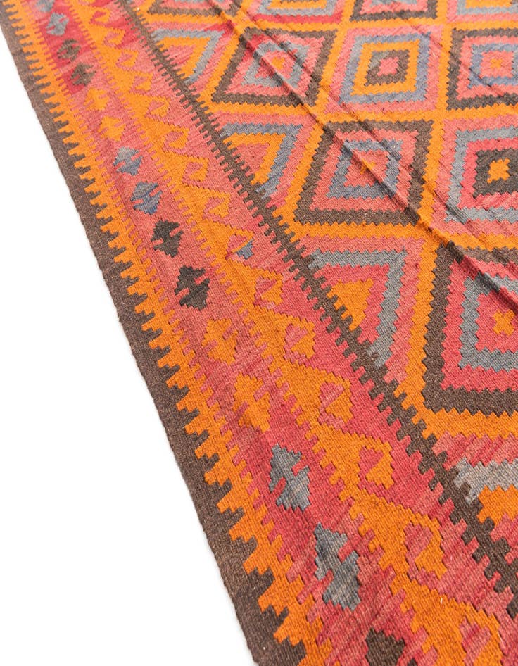 Detail image of 5' 8 x 7' 7  Hand Woven Kilim Maymana Wool Rug