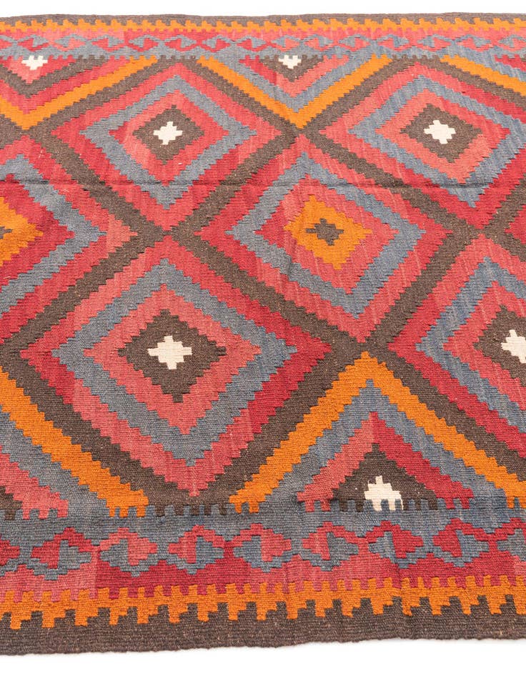 Detail image of 5' 3 x 7' 10  Hand Woven Kilim Maymana Wool Rug