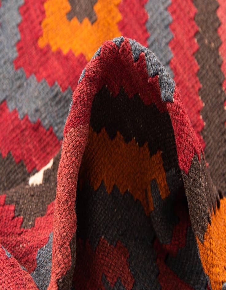 Detail image of 5' 3 x 7' 10  Hand Woven Kilim Maymana Wool Rug