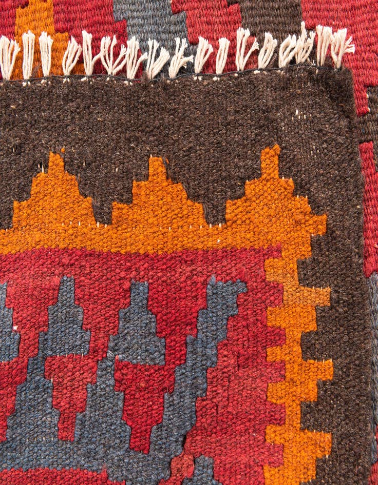 Detail image of 5' 3 x 7' 10  Hand Woven Kilim Maymana Wool Rug
