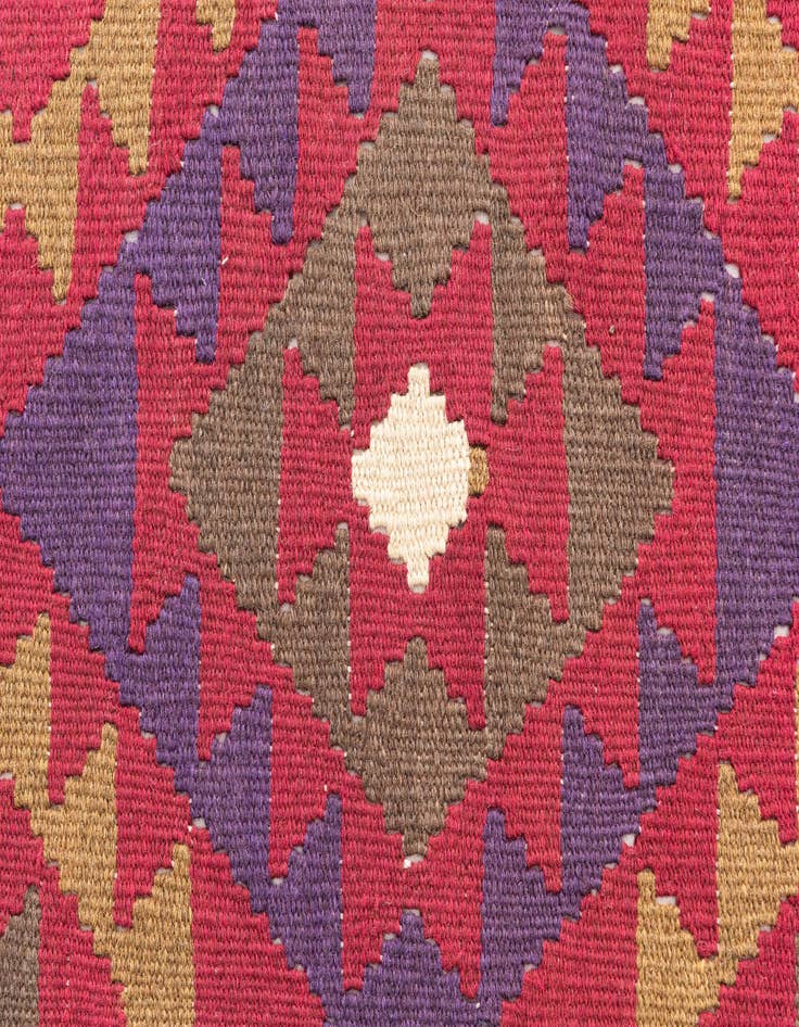 Detail image of 5' 1 x 8'  Hand Woven Kilim Maymana Wool Rug