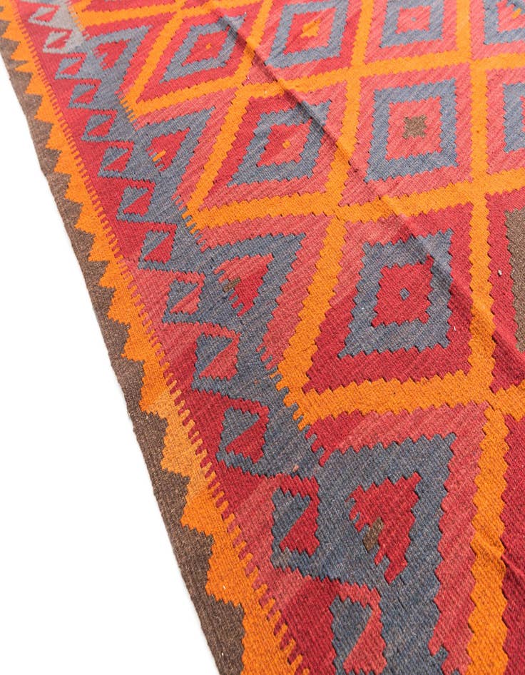 Detail image of 5' 3 x 8'  Hand Woven Kilim Maymana Wool Rug