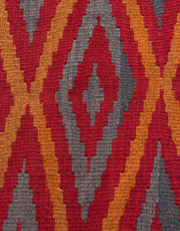 Detail image of 4' 9 x 8' 2  Hand Woven Kilim Maymana Wool Rug