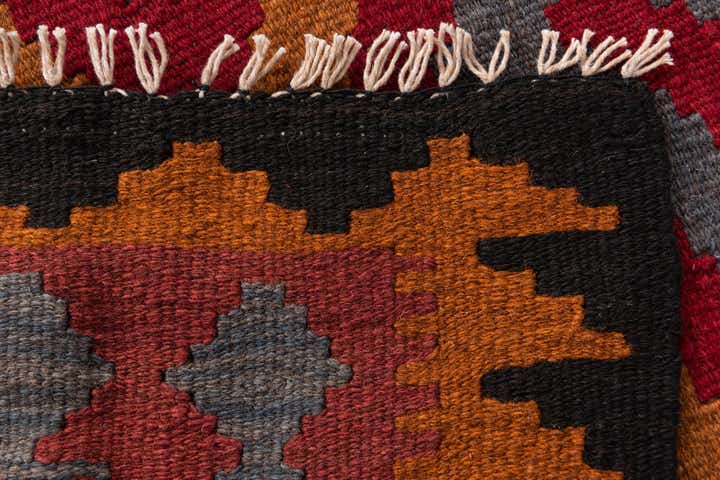 4' 9 x 8' 2 Hand Woven Kilim Maymana Wool Rug