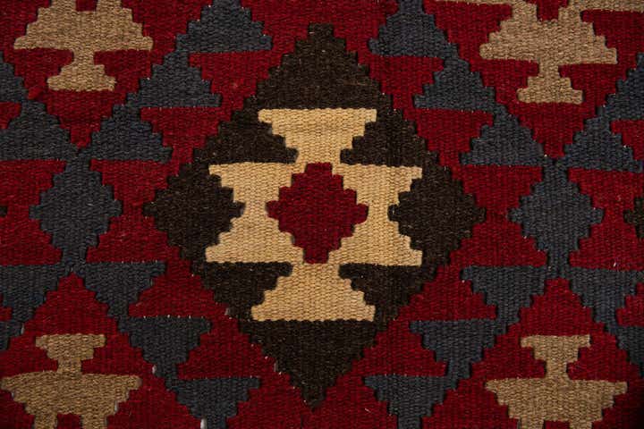 5' 2 x 8' Hand Woven Kilim Maymana Wool Rug