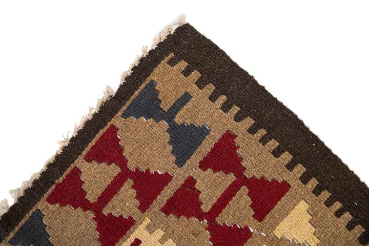 5' 2 x 8' Hand Woven Kilim Maymana Wool Rug