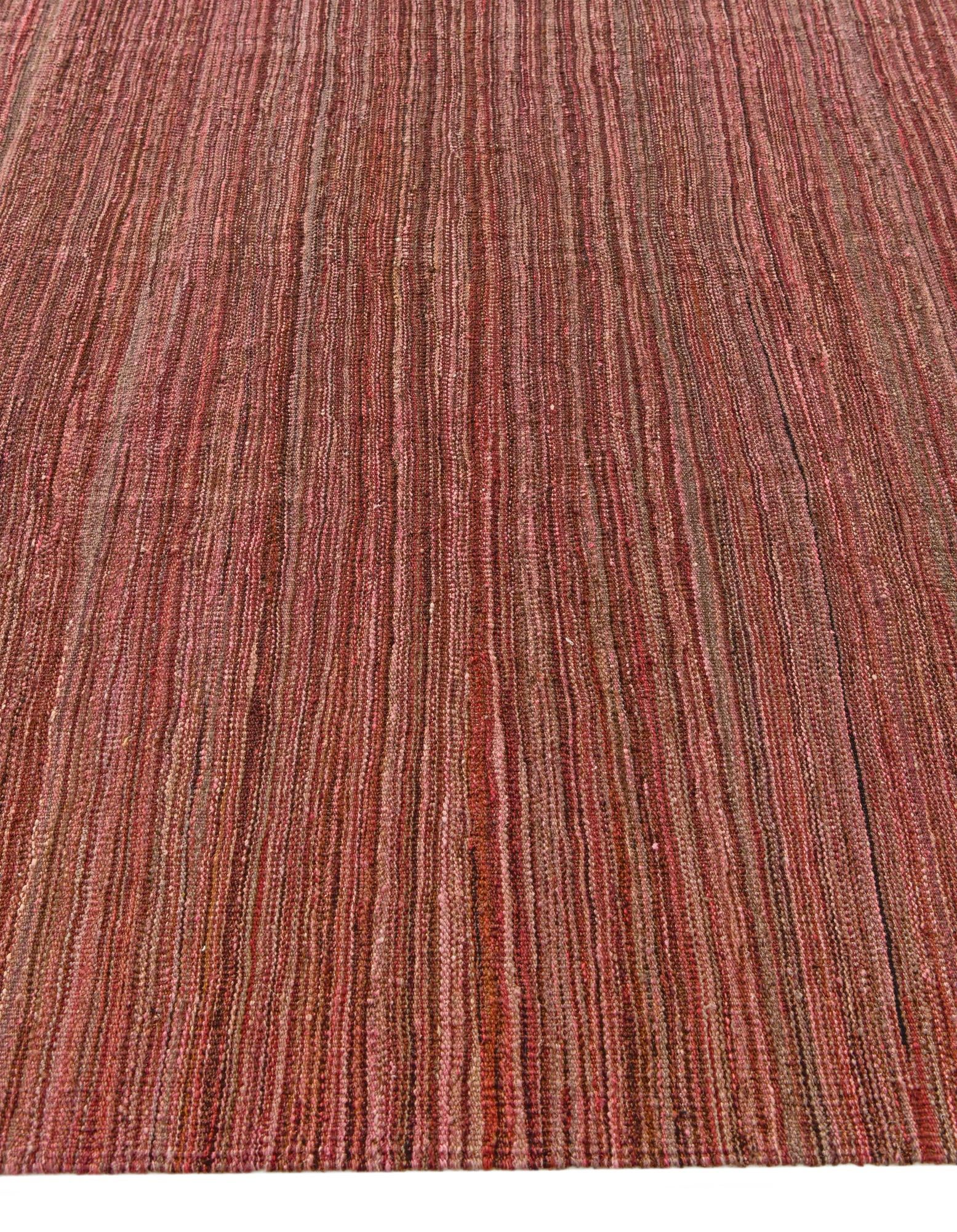 6' 9 x 9' 9 Hand Woven Kilim Modern Wool Rug