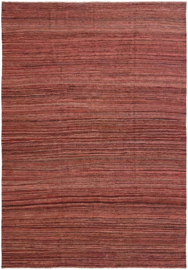 Detail image of 6' 9 x 9' 9 Hand Woven Kilim Modern Wool Rug