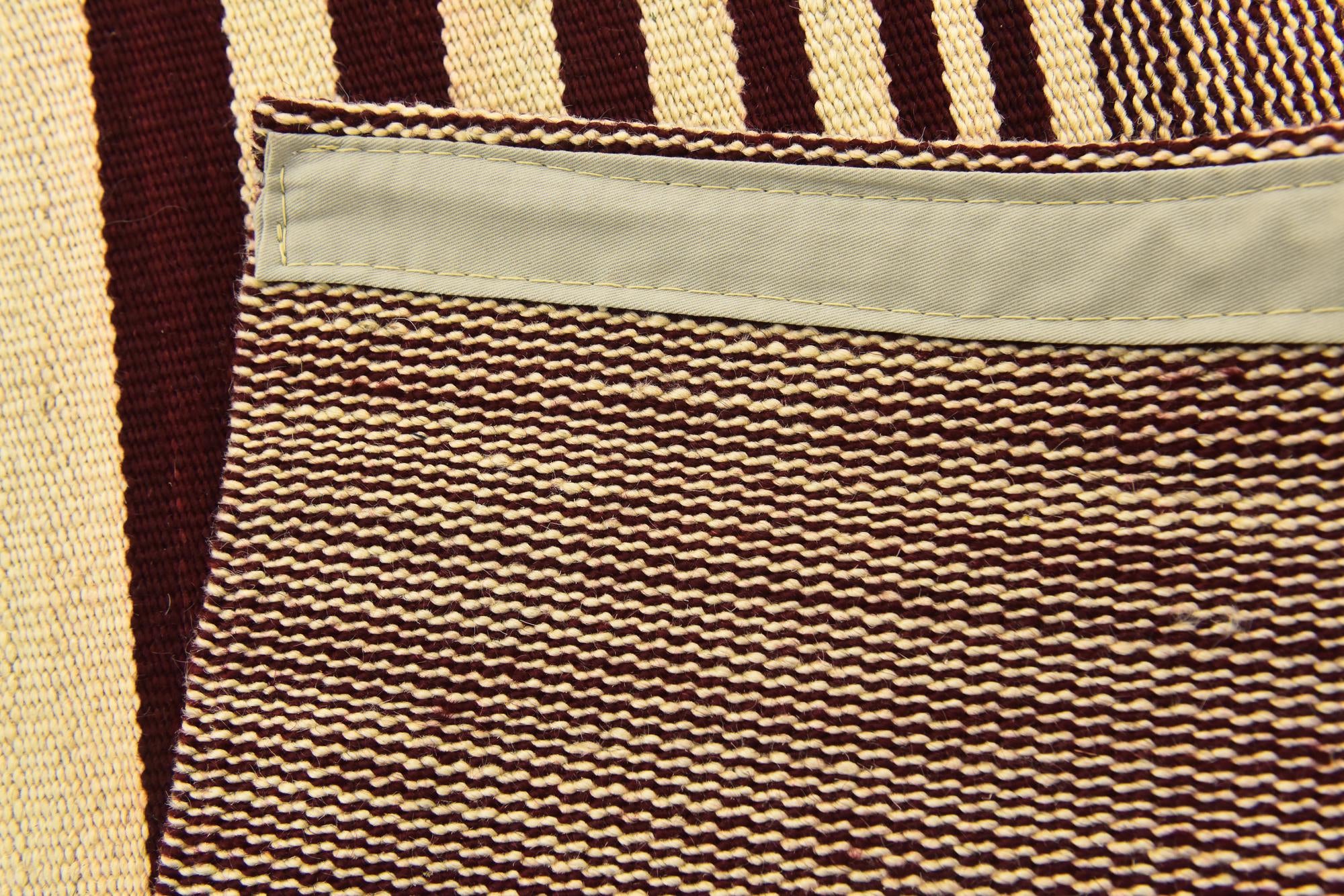 4' 3 x 5' 10 Hand Woven Kilim Modern Wool Rug