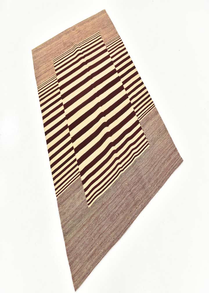 4' 3 x 5' 10 Hand Woven Kilim Modern Wool Rug