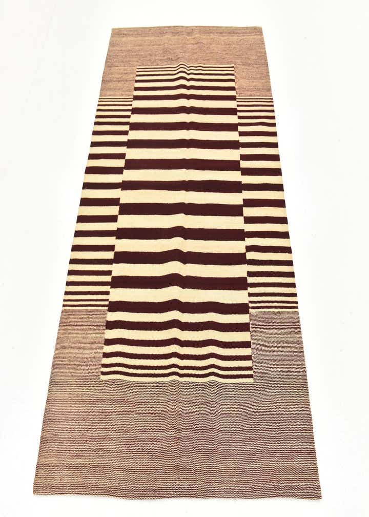 4' 3 x 5' 10 Hand Woven Kilim Modern Wool Rug