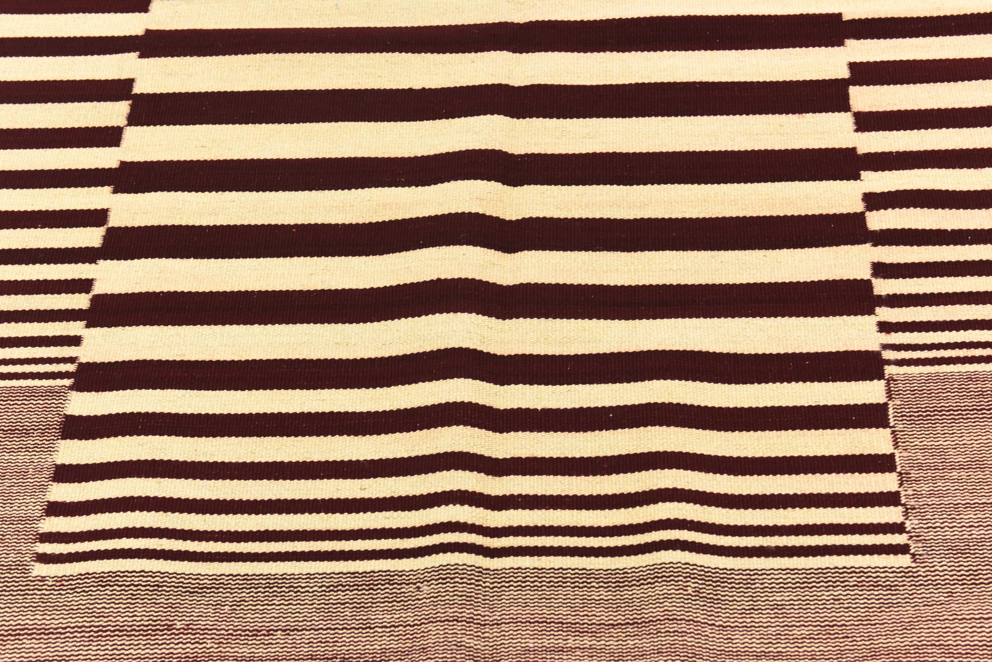 4' 3 x 5' 10 Hand Woven Kilim Modern Wool Rug