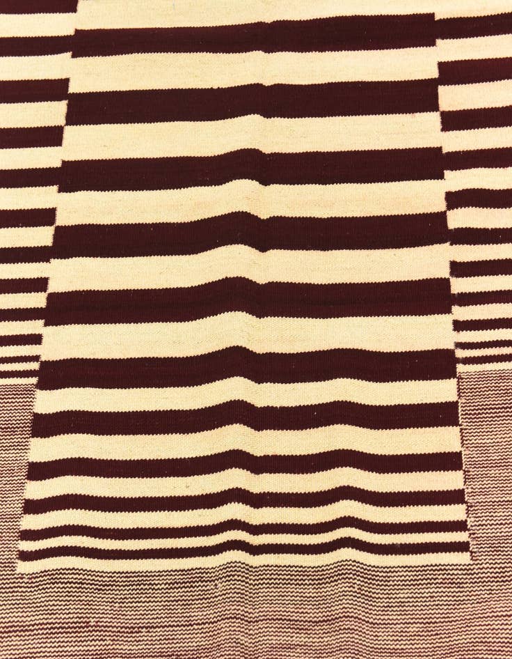 Detail image of 4' 3 x 5' 10 Hand Woven Kilim Modern Wool Rug