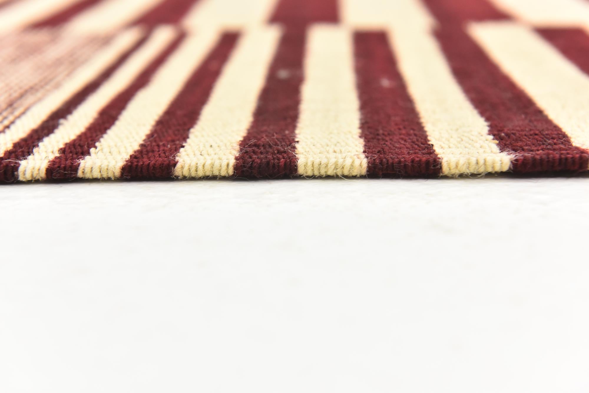 4' 3 x 5' 10 Hand Woven Kilim Modern Wool Rug