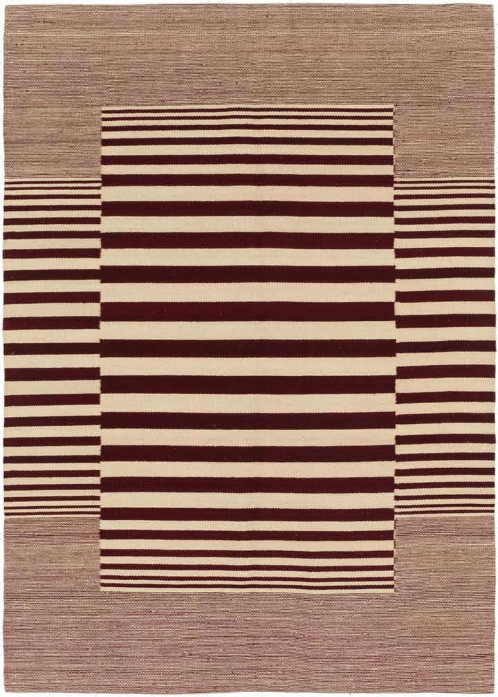 4' 3 x 5' 10 Hand Woven Kilim Modern Wool Rug