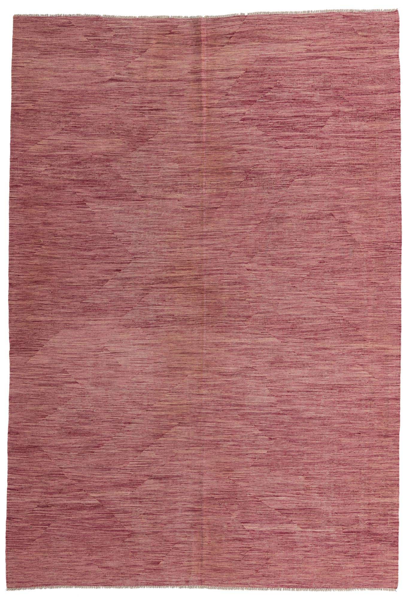 6' 9 x 9' 8 Hand Woven Kilim Modern Wool Rug