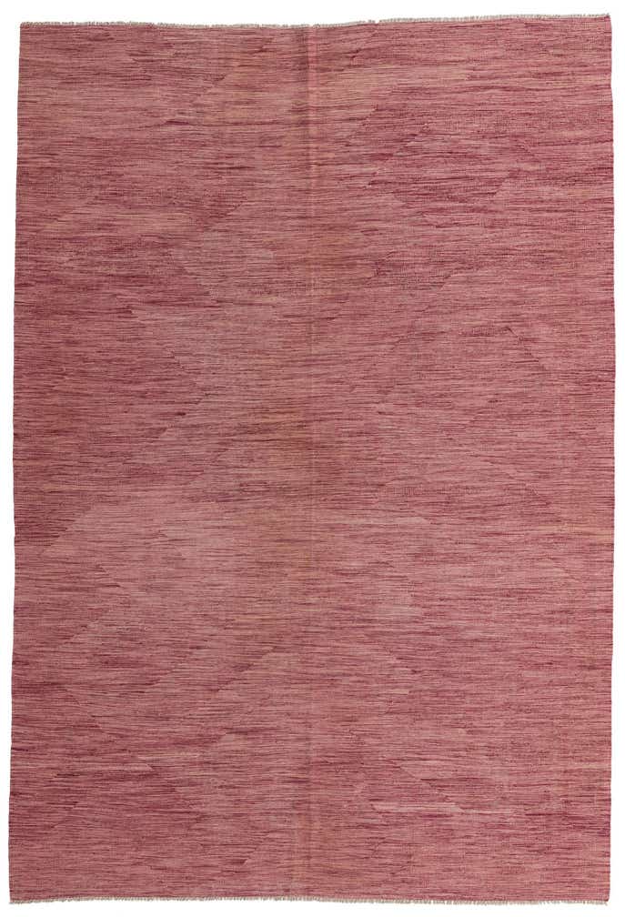 6' 9 x 9' 8 Hand Woven Kilim Modern Wool Rug