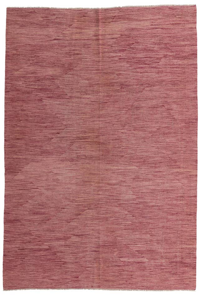 Detail image of 6' 9 x 9' 8 Hand Woven Kilim Modern Wool Rug