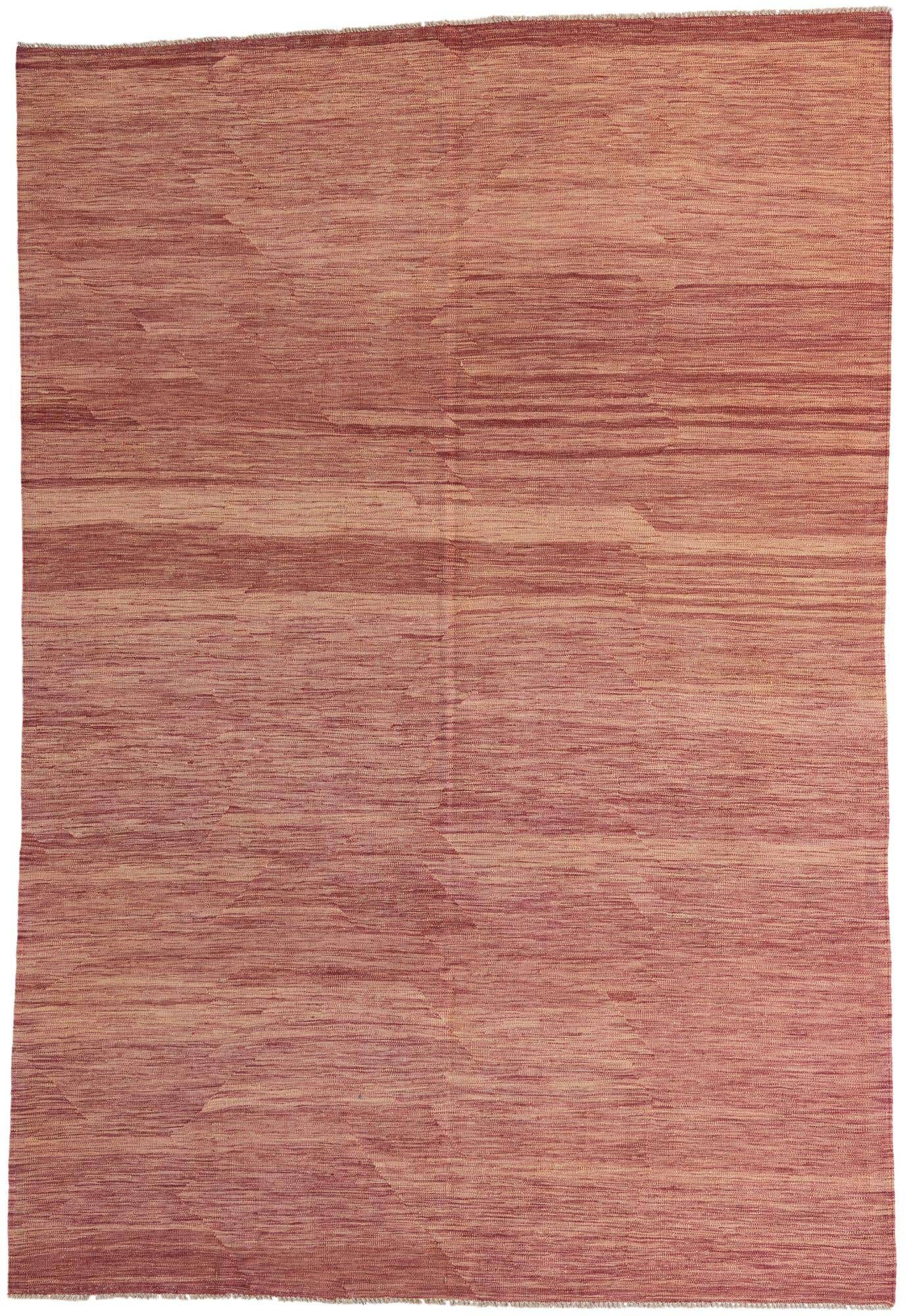 6' 8 x 9' 10 Hand Woven Kilim Modern Wool Rug