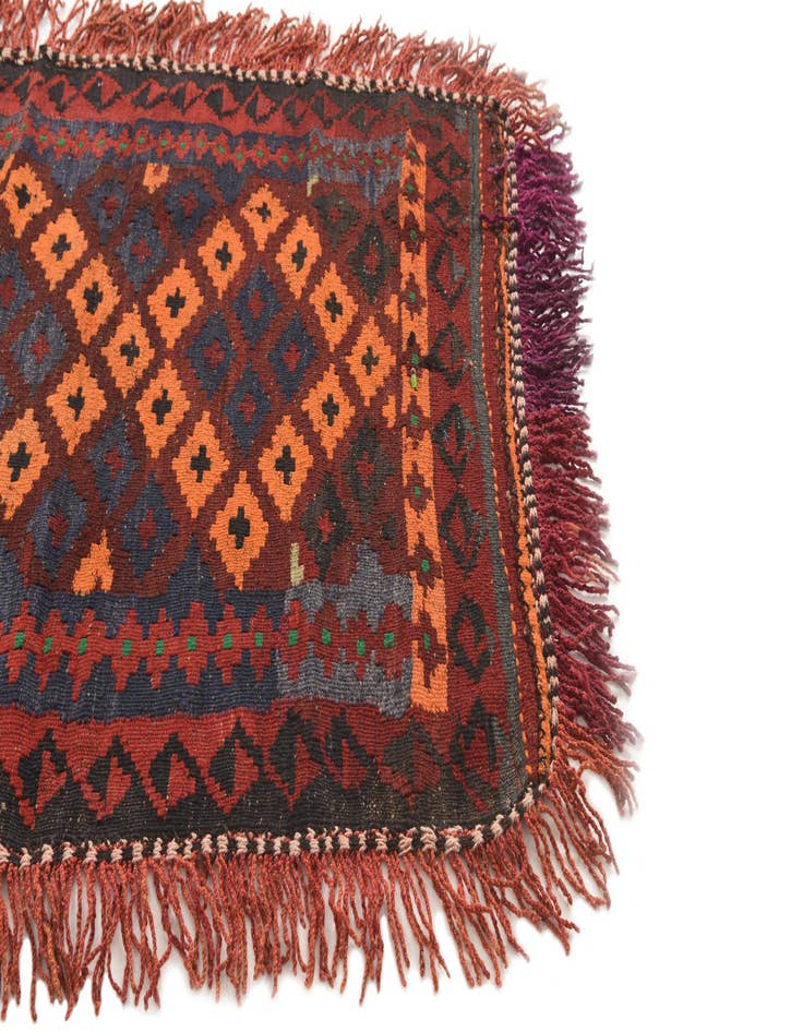 Detail image of 3' 1 x 4' 1  Hand Woven Kilim Modern Wool Rug