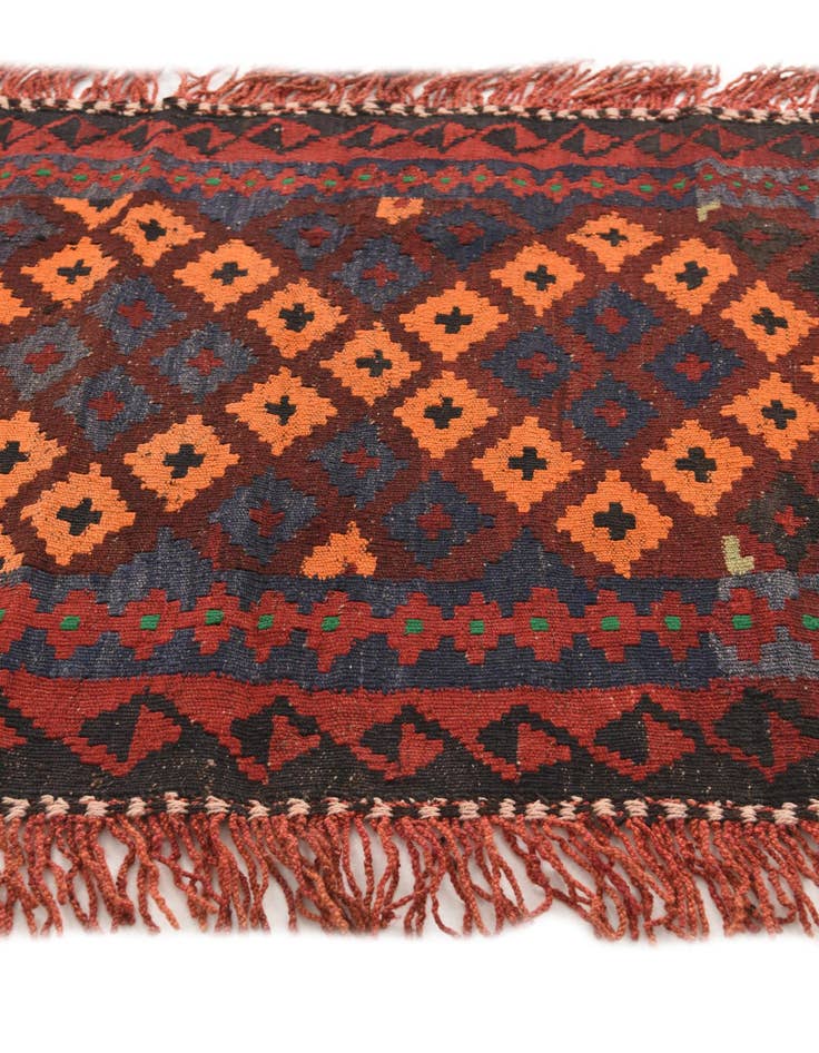 Detail image of 3' 1 x 4' 1  Hand Woven Kilim Modern Wool Rug