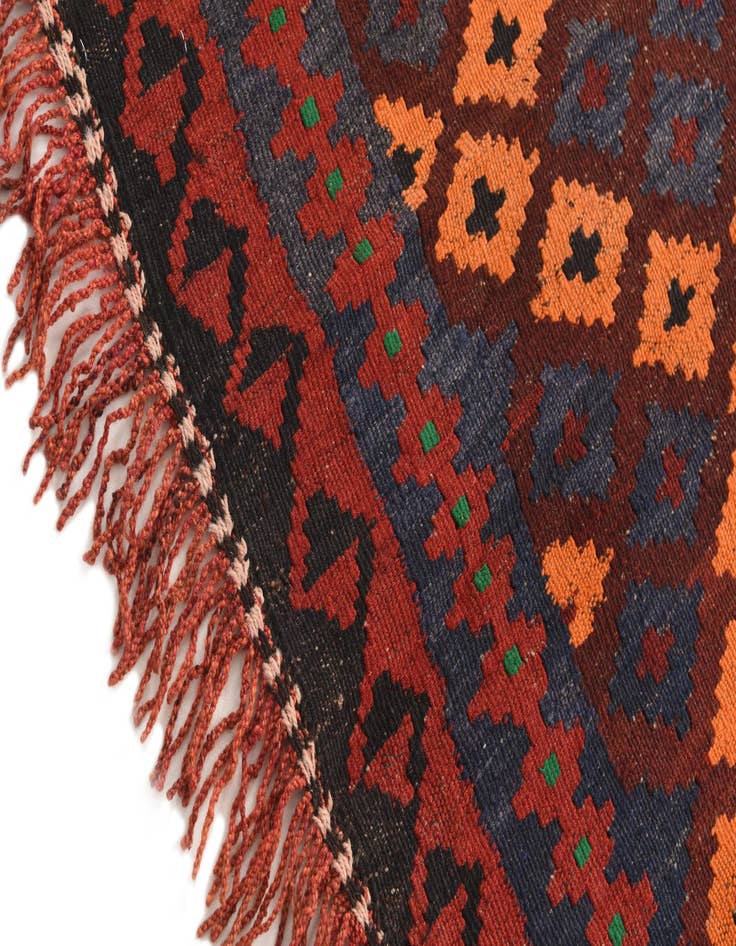 Detail image of 3' 1 x 4' 1  Hand Woven Kilim Modern Wool Rug