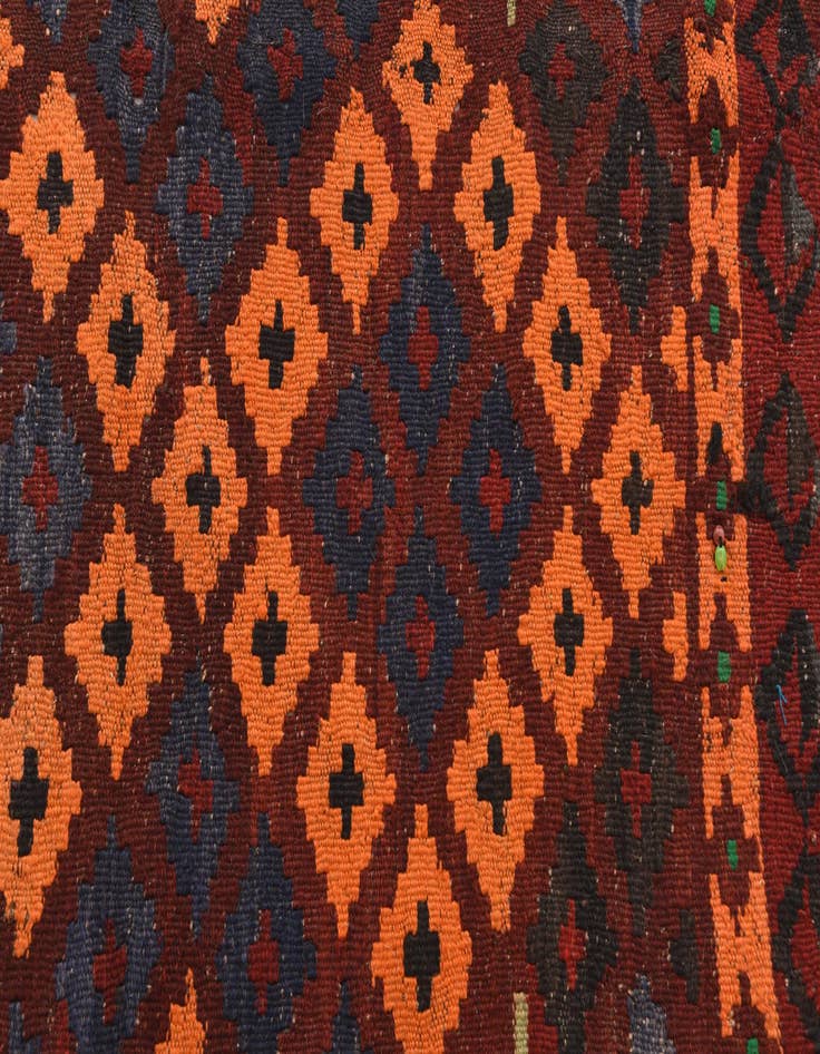 Detail image of 3' 1 x 4' 1  Hand Woven Kilim Modern Wool Rug