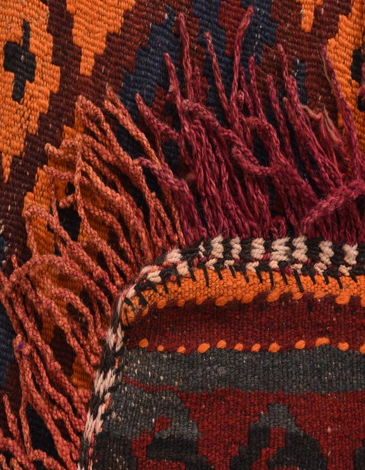Detail image of 3' 1 x 4' 1  Hand Woven Kilim Modern Wool Rug