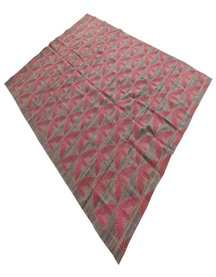 Detail image of 6' 10 x 9' 6 Hand Woven Kilim Modern Wool Rug