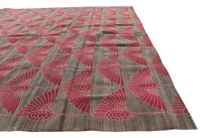 6' 10 x 9' 6 Hand Woven Kilim Modern Wool Rug