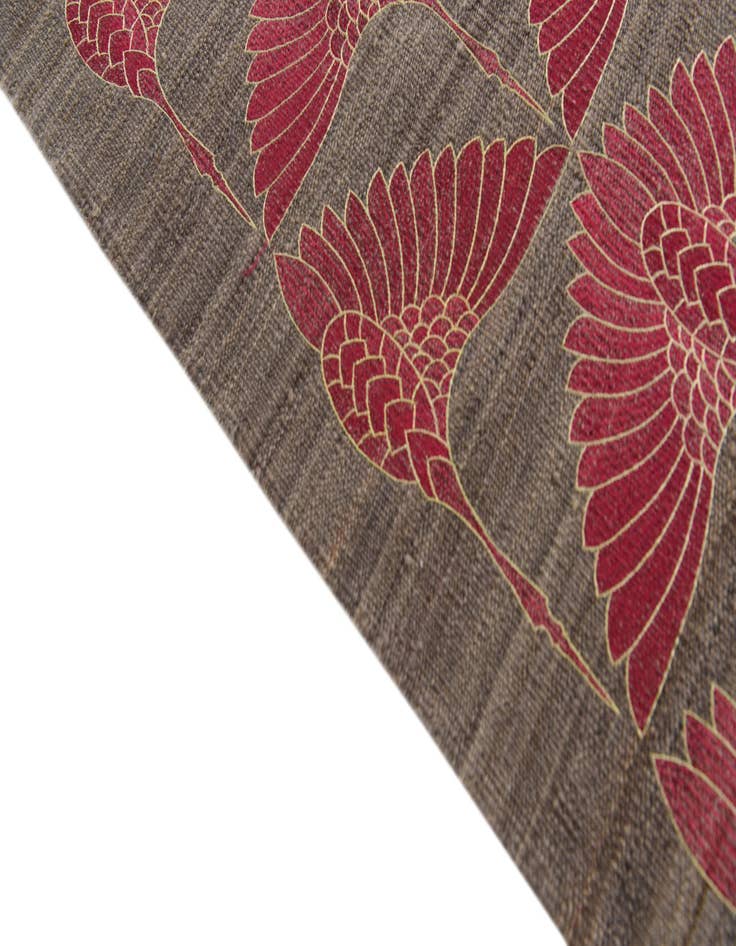 Detail image of 6' 10 x 9' 6  Hand Woven Kilim Modern Wool Rug