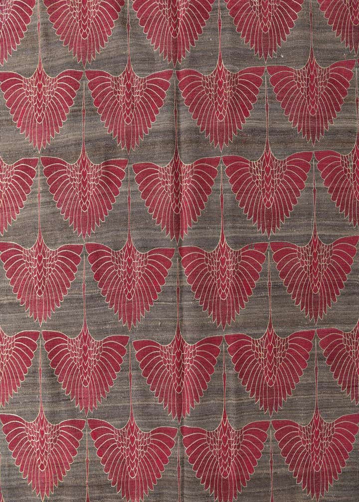 6' 10 x 9' 6 Hand Woven Kilim Modern Wool Rug