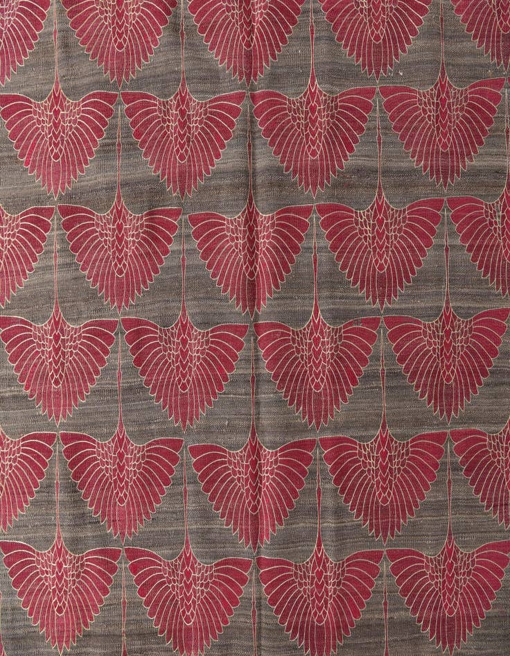 Detail image of 6' 10 x 9' 6  Hand Woven Kilim Modern Wool Rug