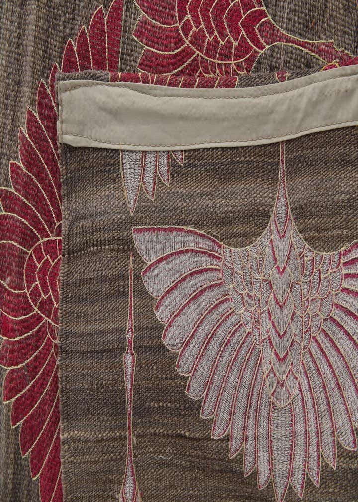 6' 10 x 9' 6 Hand Woven Kilim Modern Wool Rug