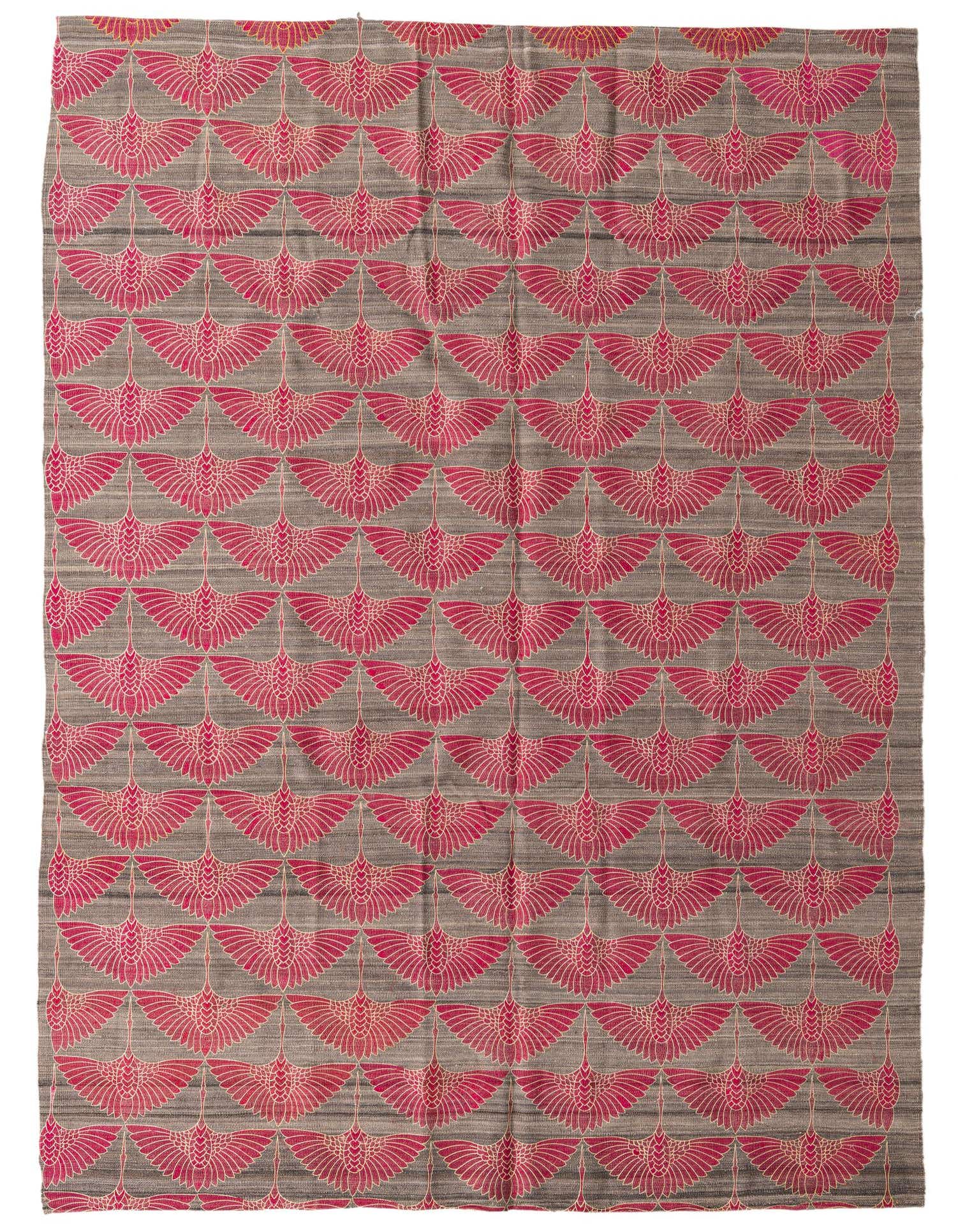 6' 10 x 9' 6 Hand Woven Kilim Modern Wool Rug